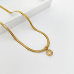 Load image into Gallery viewer, SMILE BRIGHT HERRINGBONE NECKLACE
