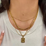 Load image into Gallery viewer, INITIAL ETHEREAL NECKLACE STACK
